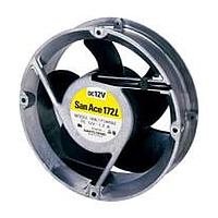 Sanyo Denki 109L1724H5D01 Axial DC Axial Fan, 172x51mm Round, 24VDC, Long Life, Ribless, Locked Rotor Sensor