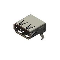 EDAC 690A104-623-411 USB Type A Connectors short body USB Type-A 30 " Au plating right angle LCP insulator blk