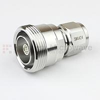 Fairview Microwave SM4424 7/16 DIN Female to N Male Adapter (6 Ghz, IP67 Mated)