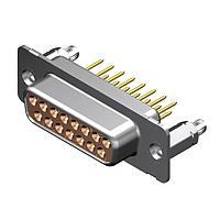 Molex / FCT 173109-0240 Receptacle FCT DSUB STR PC 15P RCPT W/SNAPIN M3