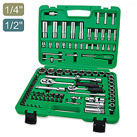 TOPTUL GCAI094R1 1/4" & 1/2" DR. Flank Socket Set (94 pcs)