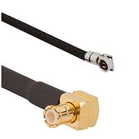 Amphenol RF 095-900-561-200 RF Cable Assemblies AMC4 Right Angle Plug to MCX Right Angle Plug 1.13 mm 50 Ohm 200 mm (7.87 Inches)