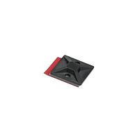 HellermannTyton 151-01629 Cable Tie Mounting Bases High Heat High Bond Acrylic Adh Base, 0.75" x 0.75", Use T18-T30 Tie, PA66HIRHSUV, Black, 100/pkg