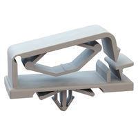 Essentra Components 22RCPM1250 Cable Clamps Flat Cable Clamp, Snap In, .250 Hole