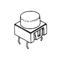 C&K BTNK0270 Round Cap Switch Rnd Gray/ Blue Ksa