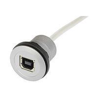 HARTING 09454521916 USB Cables har-port USB 2.0 B-B coupler with cable, 4.0m - silver version