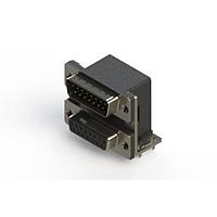 EDAC 663-015-664-035 Dual Port D-Sub Connectors Right-angle Dual Port D-Sub Connector