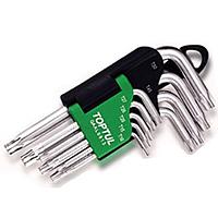 TOPTUL GAAL0910 9PCS Short Type Hex Key Wrench Set