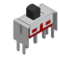 Dailywell 5MS1S102AVS2QES Slide Switches Slide SPDT switch on-on high V-bracket