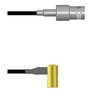 Amphenol Custom Cable Q-0303S0003060i RF Cable Assemblies BNC-SJ/SMB-RP G174 60I
