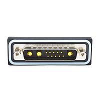 NorComp CDFR13W3113L461 Mixed Contact D-Sub Connectors 13W3 R/A solder M FL 4-40 thrd brkt 40Amp
