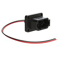 Amphenol SINE Systems ATHP042P25ELB-BLK Heavy Duty Power Connectors 2 Position Receptacle with High Voltage Interlock Loop and EMC Shielding,  B Position, Black. Contacts ordered separately.