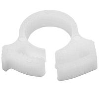 HellermannTyton SNP1.510M4 Conduit Clips Snapper Hose Clamp, 0.31 - 0.35" Bundle Diameter, POM, White, 1000/pkg