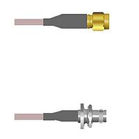 Amphenol Custom Cable Q-3F00A000H084i RF Cable Assemblies SMA-SP/BNC-SJB G142 84I