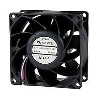 Same Sky (formerly CUI Devices) CFM-8038S-140-449 Axial dc axial fan, 80 mm square, 38 mm, 10.8-13.2 Vdc, 4.56 W, 4000 RPM, 49.42 CFM, AR