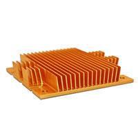 Advanced Thermal Solutions ATS-1144-C1-R0 DC/DC Converter maxiFLOW Power Brick Heat Sink, Half Brick, Gold, T766, Hardware, 58x61x11.4mm