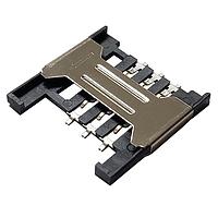 Adam Tech SCC-Q1-06-G-SMT-T/R SIM Card SIM CARD 6POS CONNECTOR