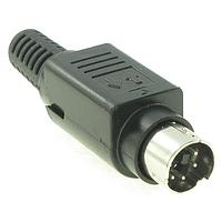 Kycon KMDLAX-3P-KPPSR Connectors MINI-DIN 3P PLUG CABLE MNT W/ LG SR