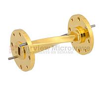 Fairview SMW22TW1001 WR-22 90 Degree Waveguide Twist Using a UG-383/U Flange And a 33 GHz to 50 GHz Frequency Range