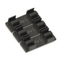Essentra Components EFA04-71-P01 Coupler Clip Splice Clip and Pads,Black,2.9MM