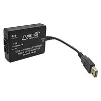 Lantronix TN-USB-FX-01(SC) Interface Modules MEDIA CONVERTER- USB2.0 to 100Base-FX Ethernet MM SC 2km