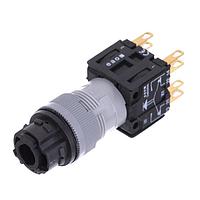EAO 712+.700-WO Rotary Switches SHT-LVR SQ 3POS BLK *