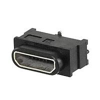 Same Sky (formerly CUI Devices) UJ2-MIBV-4-SMT-TR-67 Micro USB Type B Connectors USB jack 2.0, micro B type, IP67, 5 pin, vertical, 30 uin plating, SMT, O-Ring, T&R pckg