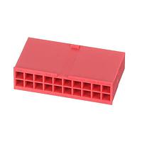 AMP Connectors - TE Connectivity 2-2029090-0 Shrouded 20P PLUG FREE HANG UL-94-V2 RED