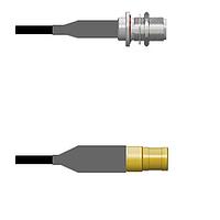 Amphenol Custom Cable Q-1X03X0008007i RF Cable Assemblies N-SJB/SMB-SP RG58 7I