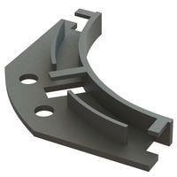 Essentra Components EFA04-34-R03 Corner Guide Corner Guide & Rivet,Black,40MM Rad