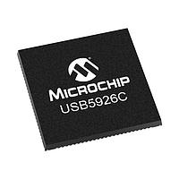 Microchip Technology USB5926CT-I/KD Hub Controller USB3.2 Gen 1/ 5 Gbps, 6 port Smart Hub/Feature Controller, USB C Mux, USB Type C port for Upstream, 2 Type C ports for Downstream