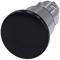 SIEMENS 3SU10501EA100AA0 Mushroom PUSHBUTTON, PUSH PULL BLK, MH CAP   40MM