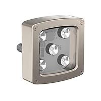 Banner Engineering WLC90IGL30RQ LED Lighting Fixtures WLC90 Work Light; Dimensions: 90X90 mm; Voltage: 12-30 V dc; Environmental Rating: IP68g, IP69K; Color: IR 850 nm; 30 Deg Lens; Window: Glass; 4-pin M12 Integral QD; Rear exit