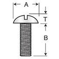 Eagle Plastic Devices 5721-632-1/4SS Machine 100 PK MACH 6/32X1/4