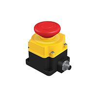 Banner Engineering SSA-EB2P-02ED1Q5B Push Turn SSA-EB1 Flush-mount Emergency Stop Push Button; 60 mm Actuator; IP65; Contacts: 2NC; 5-pin M12 QD; Safety BUS Node Compatible CH1=pins1&4 CH2=pins2&5