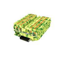 Amphenol Anytek APTS254PEYG00G DIN Rail Terminal Block APT 2.5mm2/2-2 PE YG Ground terminalSingle layer , 2in-2out Yellow-Green