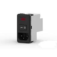 Corcom - TE Connectivity PS0SSDS30 Inlets 3A DUAL FUSE SNAP IN MOUNT