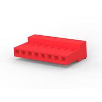 AMP Connectors - TE Connectivity 3-640433-8 Receptacle Housing CLOSED W/O TABS 8P Red 22 AWG