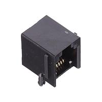 Kycon GLX-A-66-BLK Modular 6P6C R/A PCB BLACK LOPRO PANEL STOPS
