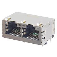 Molex 93828-3026 Magnetic Jack MXMAG DUAL PORT 4 CORE FE W/ LED