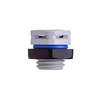 Amphenol LTW VENT-PS1YGY-N8001 Circular Metric Connectors Pressure Relief Vent, M12 Plastic, With Nut, M12x1.5, Screw Thread, > 1000ml/min at 7 kPa, ePTFE (Hydrophobic), Gray, IP69K