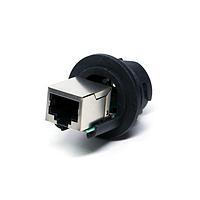 Amphenol LTW RDP-5SPFFH-TCM7001 Circular RJ, Large Size, Plastic, 1.5A, Cat 5e, Circular, 3 Points Lock, Jack 180  (Horizontal), Receptacle, IP67 Mated