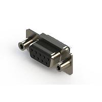 EDAC 628-009-622-548 Standard Card Edge Connectors 628 Series vertical D-Sub plug connector with 9 socket type contacts that have 30 " gold plating. The contacts have solder cup tails and the insulator is high temp' rated.The body is low profile metal and the flange is mounted with #4-40 UNC threaded
