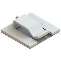 Essentra Components CFCCS-8-01A Clamp, C-Type Clamp,Flat,Adh Mnt,Natural