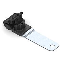HellermannTyton 151-01422 Ratchet Clamp Ratchet P-Clamp, 0.24 - 0.54" Bundle Dia, 180 Long, 0.33" Hole Dia, PA66HIRHSUV/ST/ZN, Black, 200/ctn