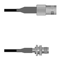 Amphenol Custom Cable Q-0904I0008108i RF Cable Assemblies BNC-SJ/TNC-SJB RG58 108I