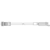 Delta Electronics, Inc. ACS3-CAPFC405 Power Cable Power Cable, High Flex, 5M for B3 Series F180 Motors 4.5kW and below with or w/o brake, 4-Pin IP67, MS-(22-22S), Straight connector