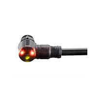 Amphenol LTW LAD-05BMMM-QR8D04 Sensor Cables / Actuator Cables X-Lok, Mini Size, Plastic, 5A, 05 pins, Male Connector, Male Contact, Right Angle, Push Lock, Overmolded, Length 4000mm, IP68