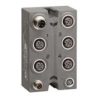 SCHNEIDER TM7BAO4VLA Circular Metric Connectors IP67 EXP. BLOCK 4 AO/12 BIT+/- 10V/M12