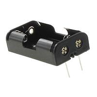 Eagle Plastic Devices 12BH321P-GR Battery Clip 2 "AA" PC LEADS BLK